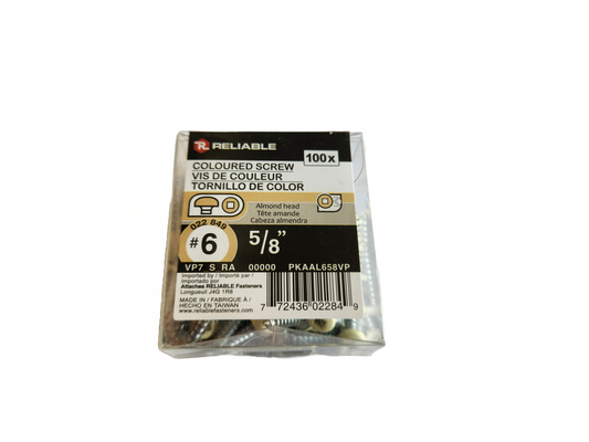 Beige soffit screws 5/8" 100pk